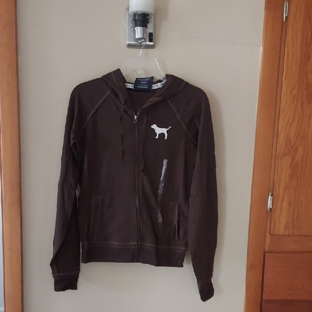 PINK Victoria's Secret Chocolate Brown Hoodie